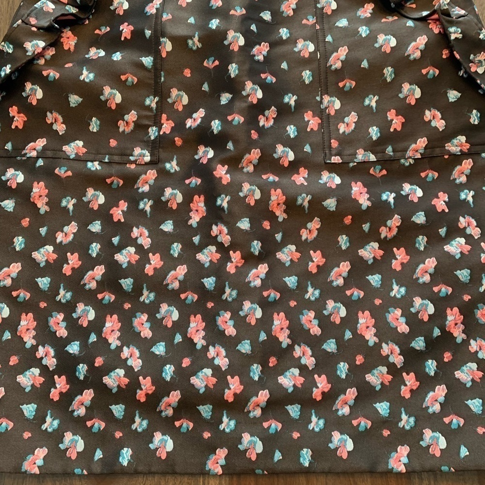 DKNY Strapless Dress Made in Italy Size 8 Black Pink Blue Flowers No Straps. - Picture 5 of 14